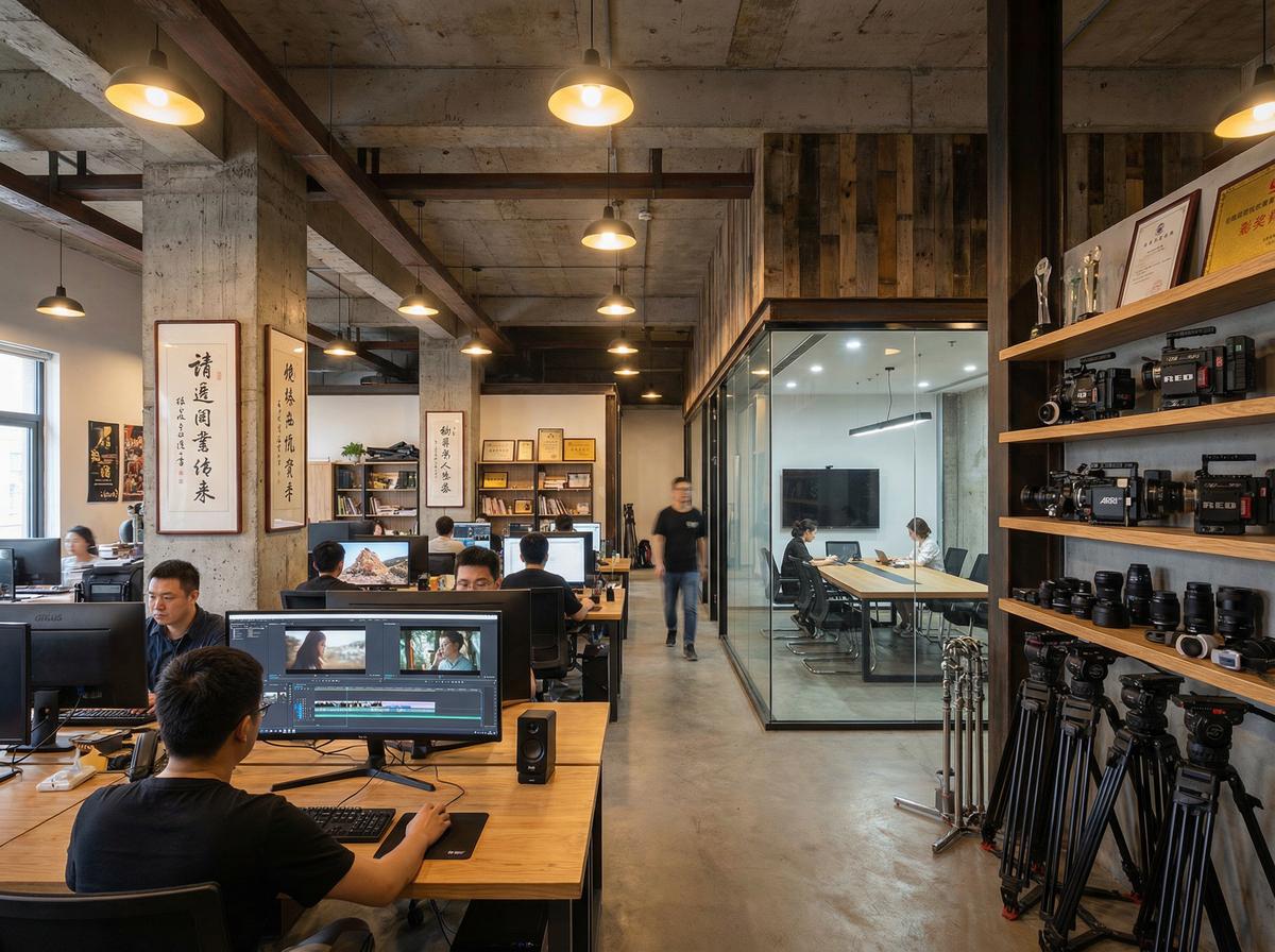 泄密影视传媒公司办公室